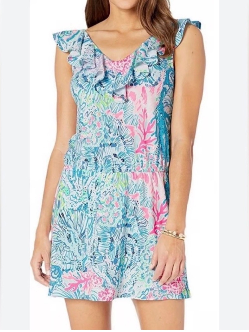 Lilly Pulitzer Alessa Romper in Sink or Swim print size XS